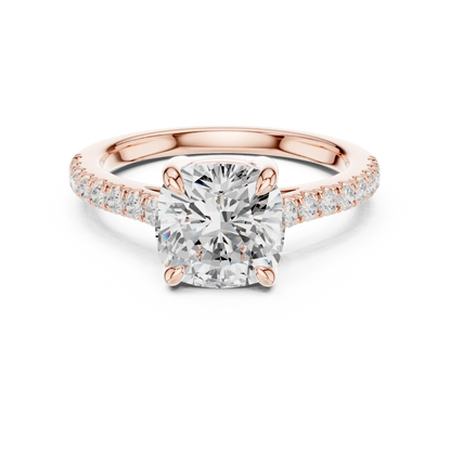 Hidden Basket Diamond Ring