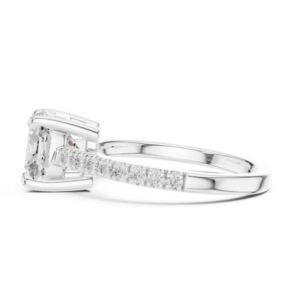 Hidden Basket Diamond Ring