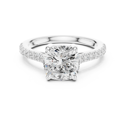 Hidden Basket Diamond Ring