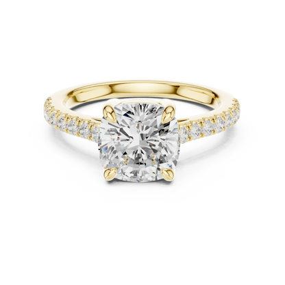 Hidden Basket Diamond Ring