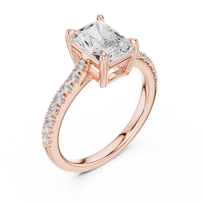 Radiant Pathway Diamond Ring