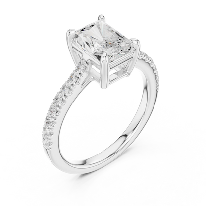 Radiant Pathway Diamond Ring