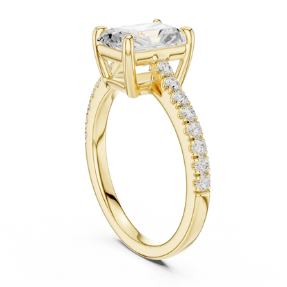 Radiant Pathway Diamond Ring