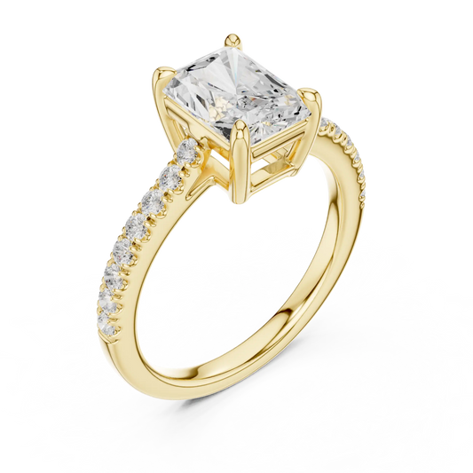 Radiant Pathway Diamond Ring