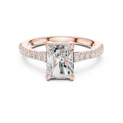 Radiant Pathway Diamond Ring