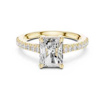 Radiant Pathway Diamond Ring
