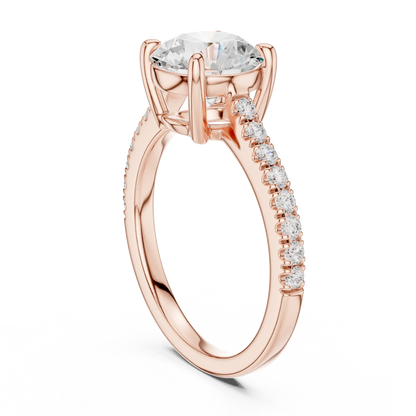 Cathedral Diamond Ring