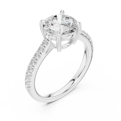 Cathedral Diamond Ring
