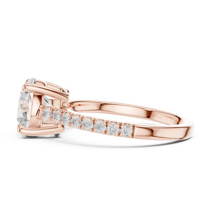 Cathedral Diamond Ring