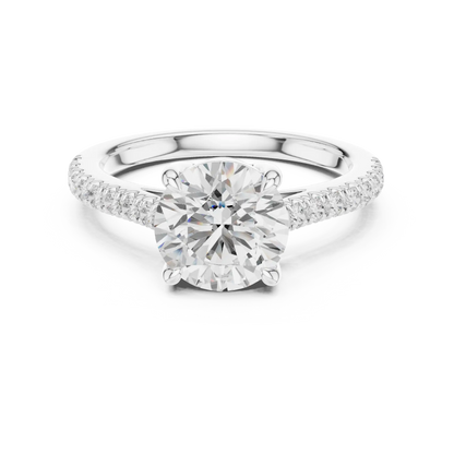 Cathedral Diamond Ring