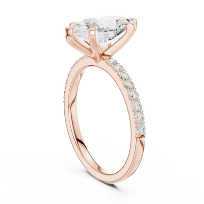 Slim Marquise Diamond Ring