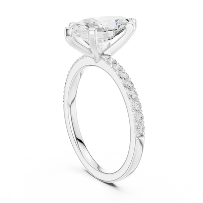 Slim Marquise Diamond Ring