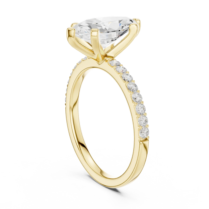 Slim Marquise Diamond Ring