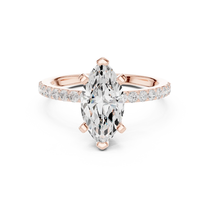 Slim Marquise Diamond Ring