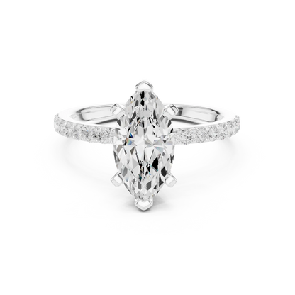 Slim Marquise Diamond Ring