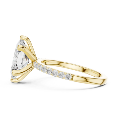 Slim Marquise Diamond Ring