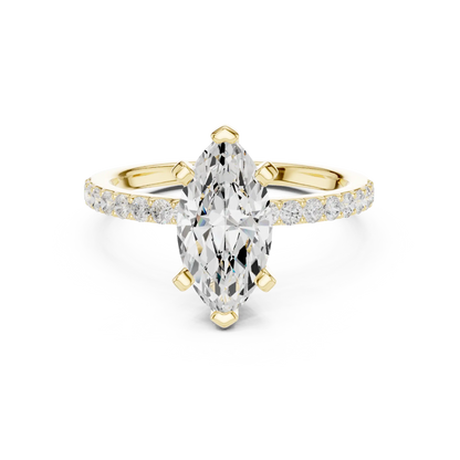 Slim Marquise Diamond Ring