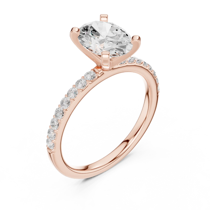 Oval Grace Diamond Ring