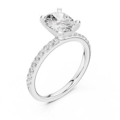 Oval Grace Diamond Ring