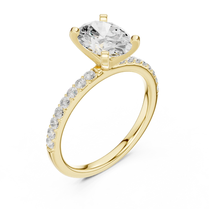 Oval Grace Diamond Ring