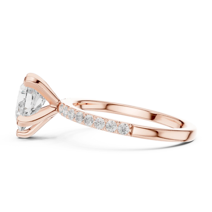 Pear Whisper Diamond Ring