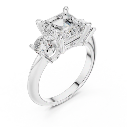 Three Step Diamond Ring