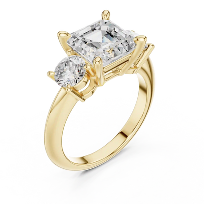 Three Step Diamond Ring