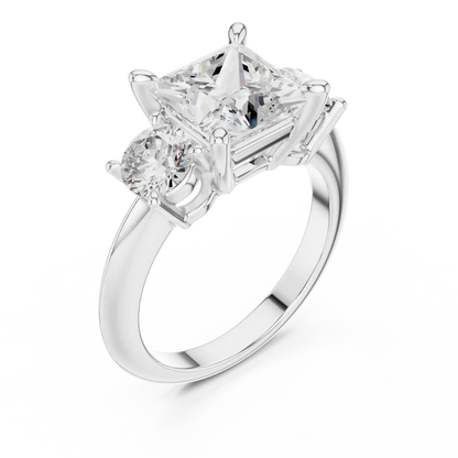 Trio Anchor Diamond Ring