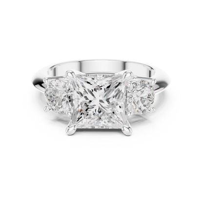 Trio Anchor Diamond Ring