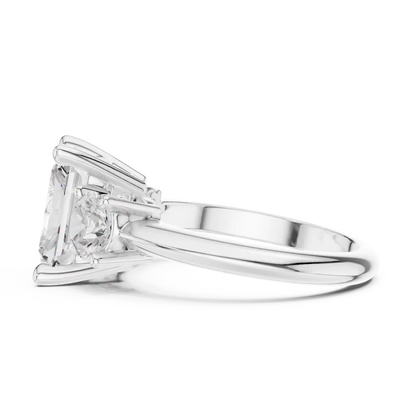 Three Sided Diamond Ring