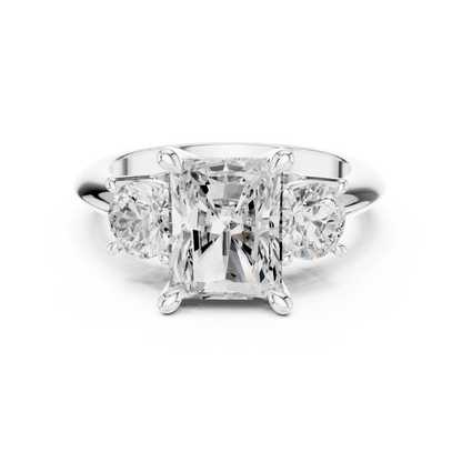 Three Sided Diamond Ring
