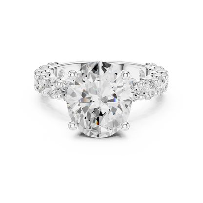 Graduated Row Diamond Ring