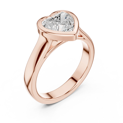 Devoted Heart Diamond Ring