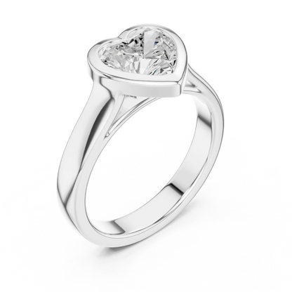Devoted Heart Diamond Ring