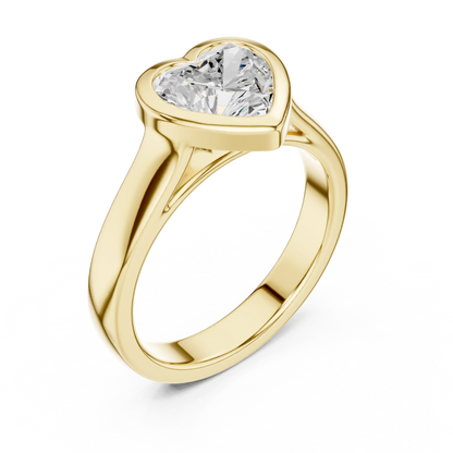 Devoted Heart Diamond Ring