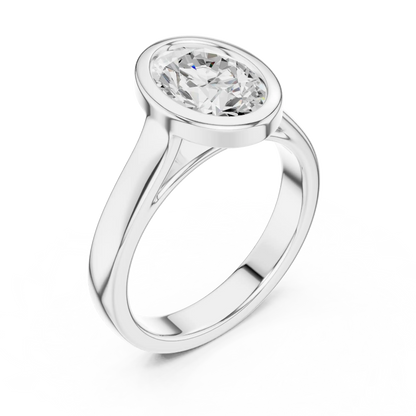 Oval Embrace Diamond Ring