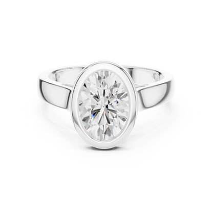Oval Embrace Diamond Ring