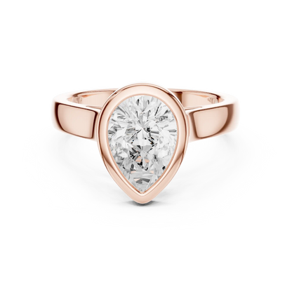 Pear Bezel Diamond Ring