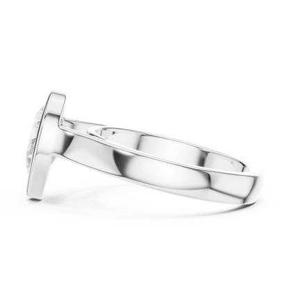 Pear Bezel Diamond Ring