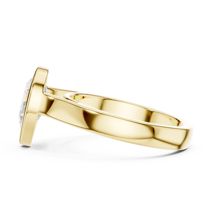 Pear Bezel Diamond Ring