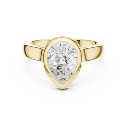 Pear Bezel Diamond Ring