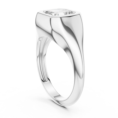 Signet Crest Diamond Ring