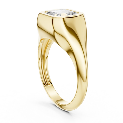 Signet Crest Diamond Ring