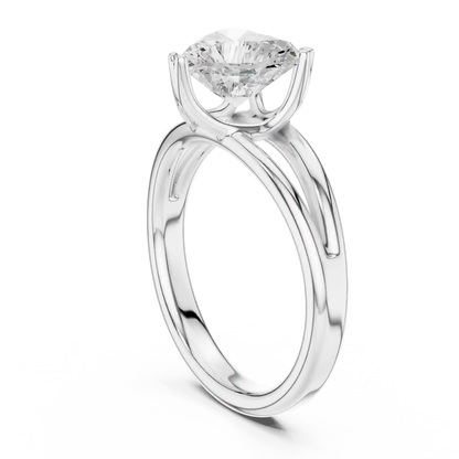 Split Heart Diamond Ring