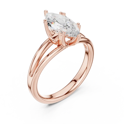 Split Shank Diamond Ring