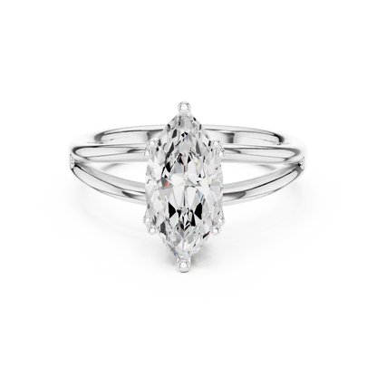 Split Shank Diamond Ring