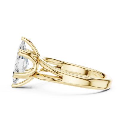 Split Shank Diamond Ring