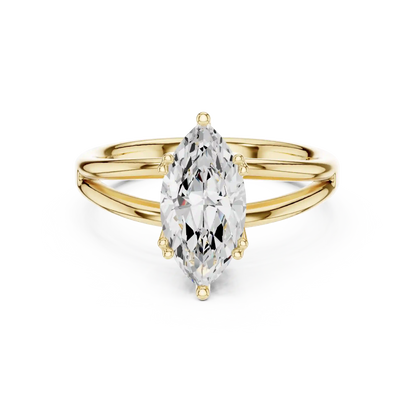 Split Shank Diamond Ring