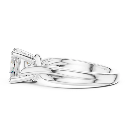 Twine Solitaire Diamond Ring