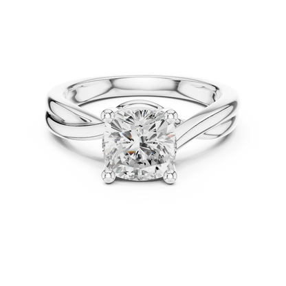 Twine Solitaire Diamond Ring